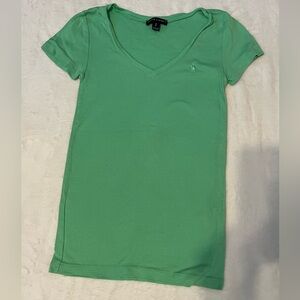 Ralph Lauren Green Fitted Short Sleeve T-Shirt
